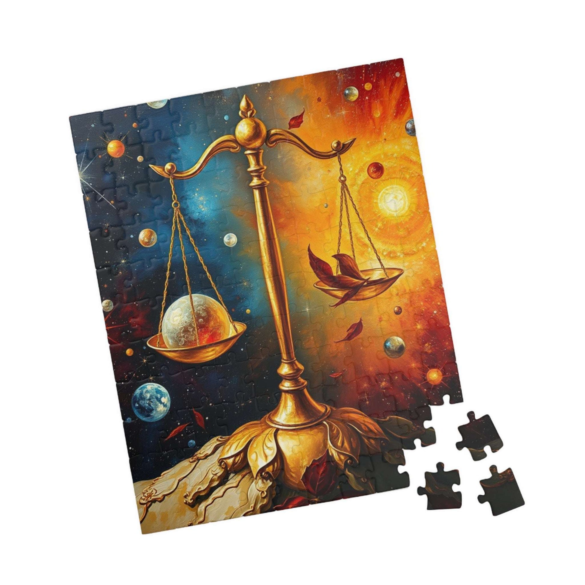 Celestial Balance Puzzle | Libra Zodiac Sign Jigsaw Game | Astrology Inspired | Friend Mindfulness Gift | Fun Family Activity | Brain Teaser Puzzle The Puzzle Chest