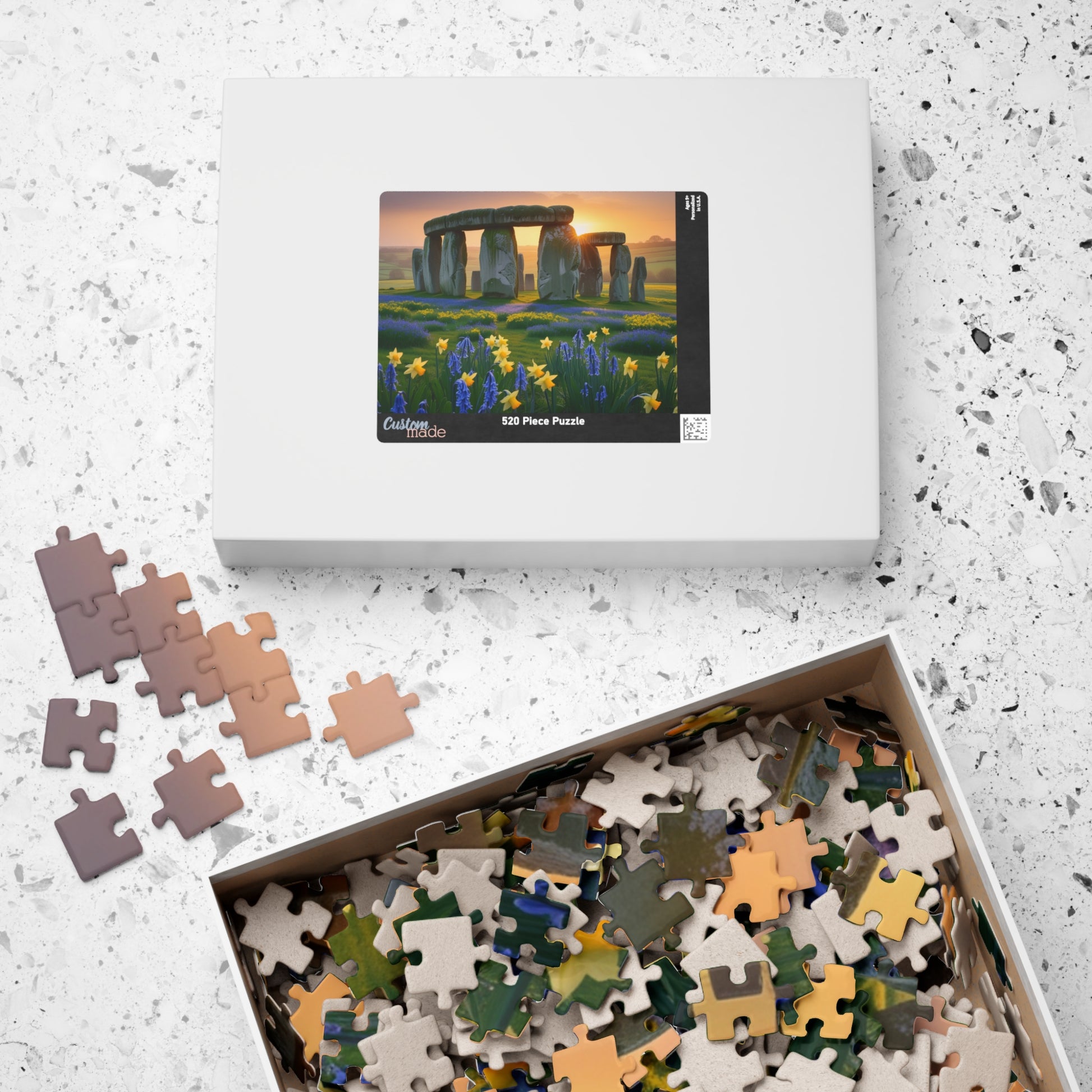 Stonehenge Sunrise Puzzle - 110, 252, 520, 1014-Piece, Famous European Landmark Jigsaw, Mind Game, Meditation Activity, Gift Puzzle The Puzzle Chest