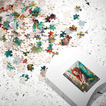 Sun-Kissed Butterfly Fairy Puzzle, Enchanting Mythical Jigsaw for Fantasy Lover, Gift for Kids and Adults, Artwork Puzzle, Relaxing Activity